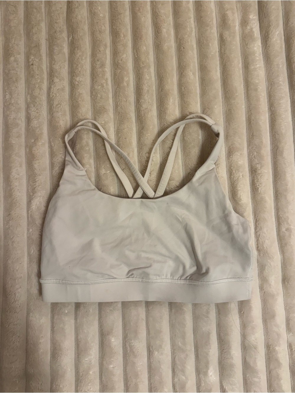 lululemon flow y bra white
